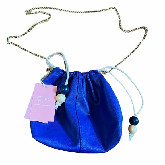 Ceibo handmade‎ Vegan drawstring Crossbody bag - Picture 1 of 5